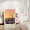 Affiche de Paris, sunset sur les toits