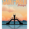 Affiche de Bretagne, Saint Malo