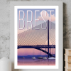 Affiche de Bretagne, le Pont de Brest